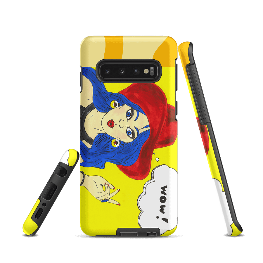 Pop art girl (art by Dina R.) acrylic painting picture - Tough Case for Samsung product image (1)