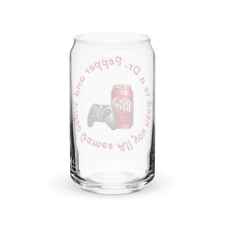 Dr. Pepper & Video Games Glass product image (2)