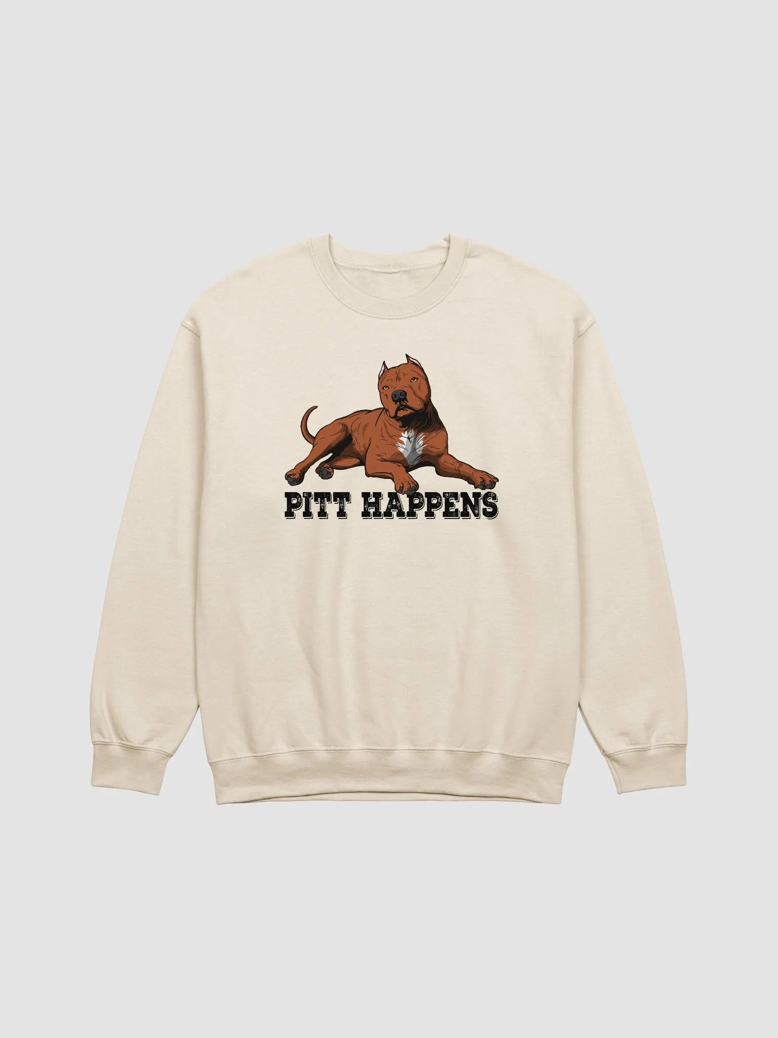 Pitt Happens Sweatshirt of a Pitbull Terrier (Cropped Ears - Red) | Funny Shirt for Pitbull, Bully, and Staffordshire Terrier Paw-rents product image (20)