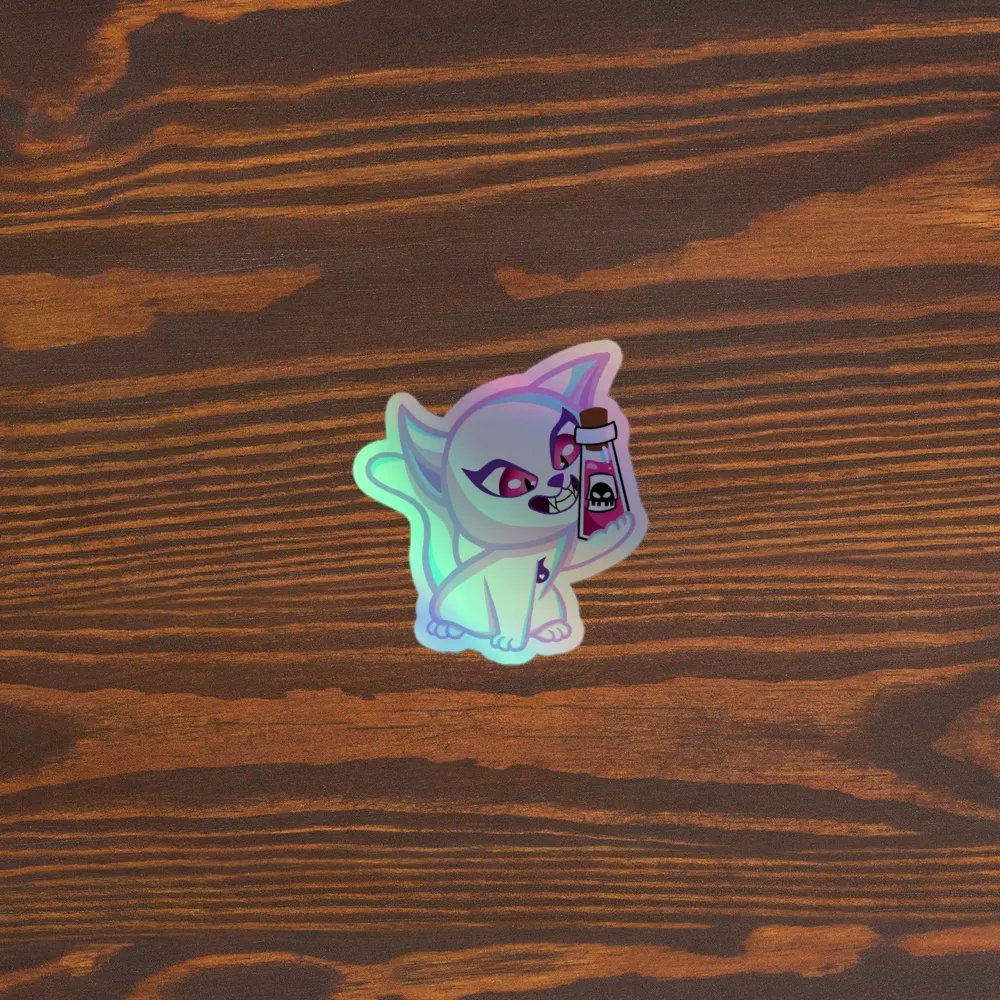 Toxic Holographic Sticker product image (3)