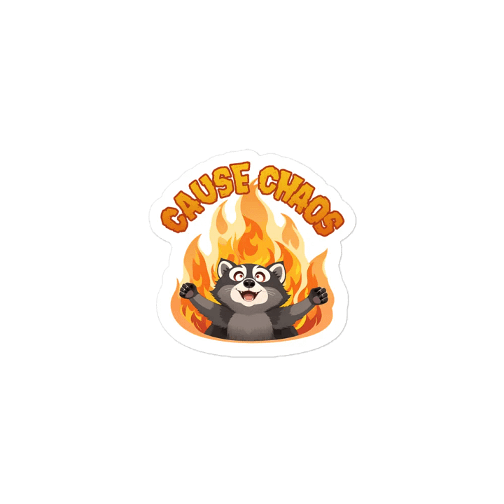Chaos Raccoon Magnet product image (1)