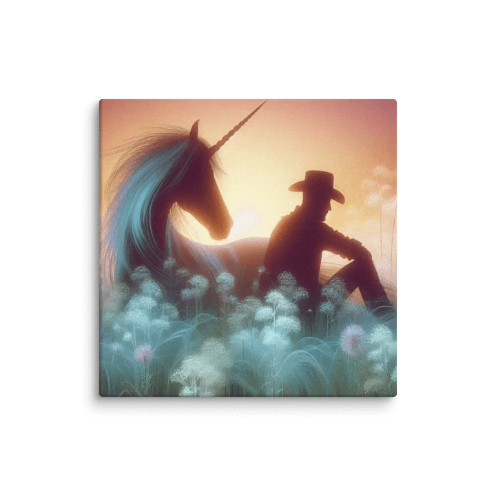 Unicorn Cowboy Canvas product image (36)