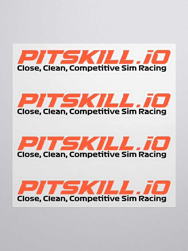 PitSkill Tagline Sticker Sheet product image (1)