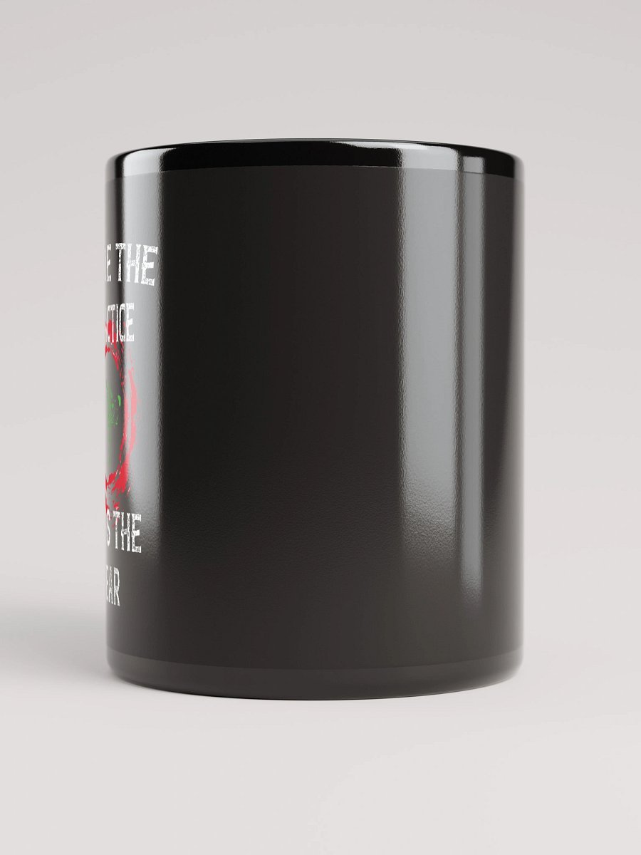 More the Practice, Less the Fear – Glossy Black Quote Mug product image (5)