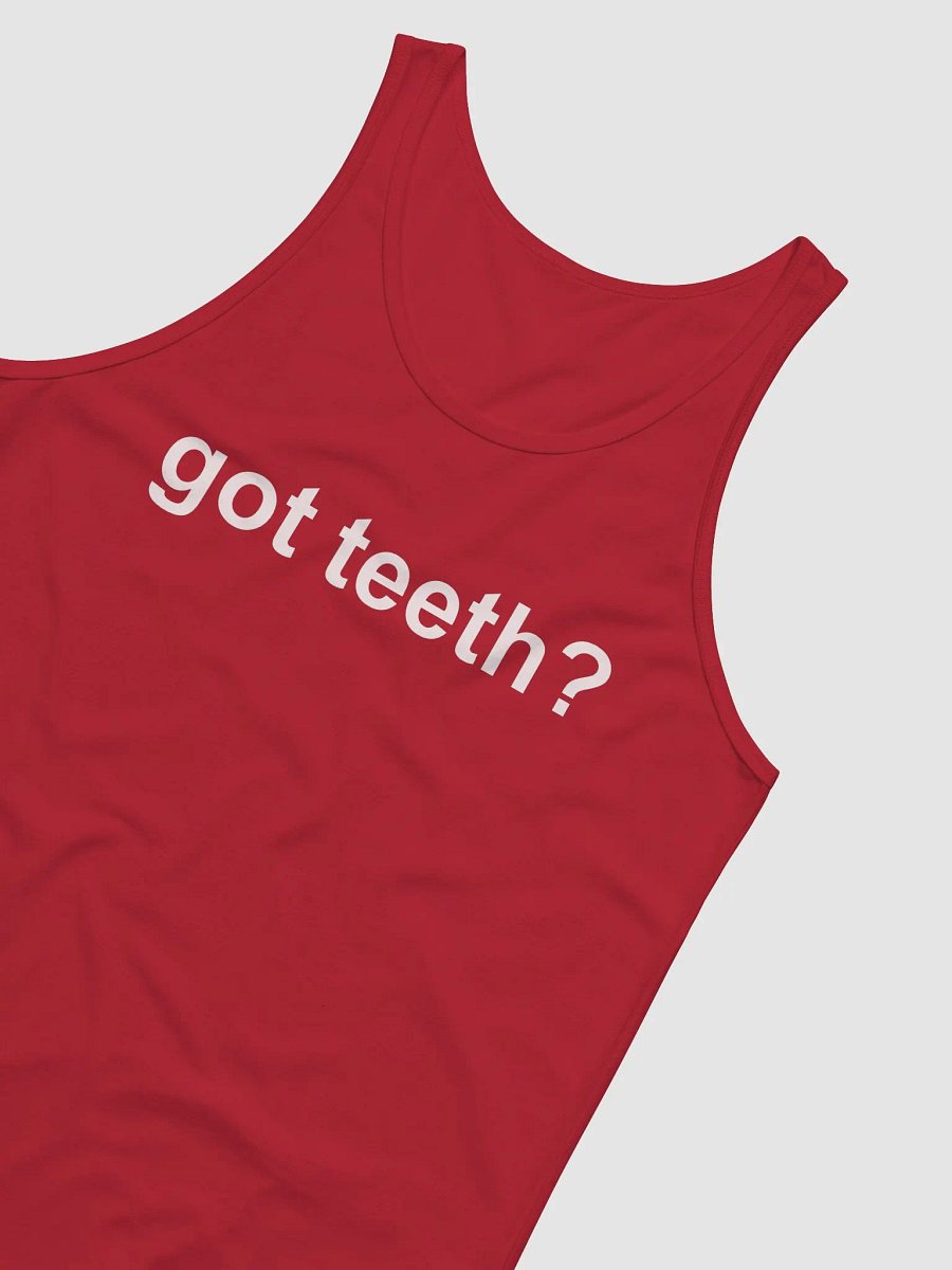 got teeth? jersey tank top product image (3)