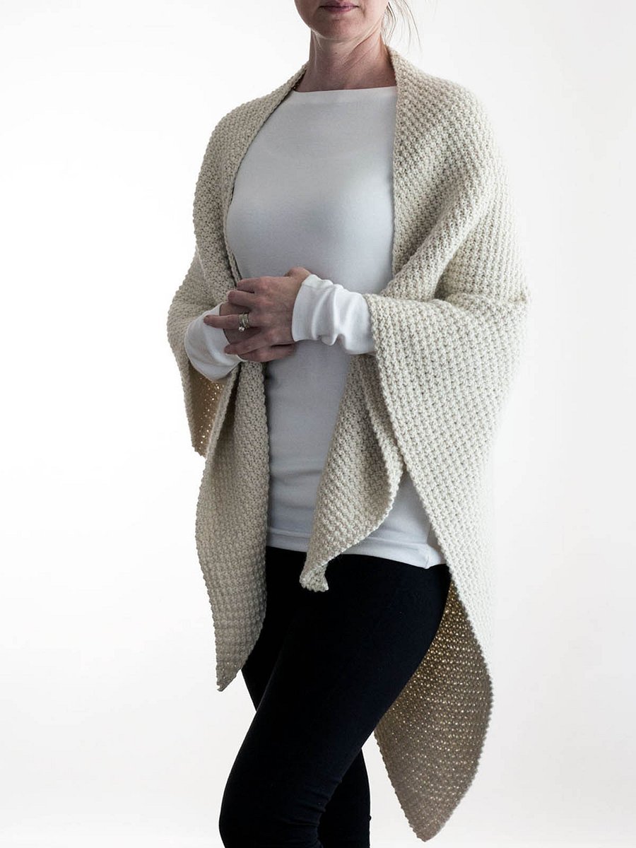 Oversized Triangle Shawl Knitting Pattern - Unconditional Love product image (2)