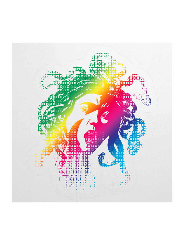 Sticker - Rainbow Medusa (transparent background) product image (1)