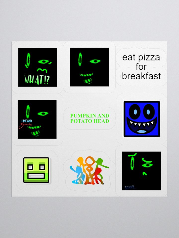 Pumpkin & Potato Head Sticker Pack V1 product image (1)