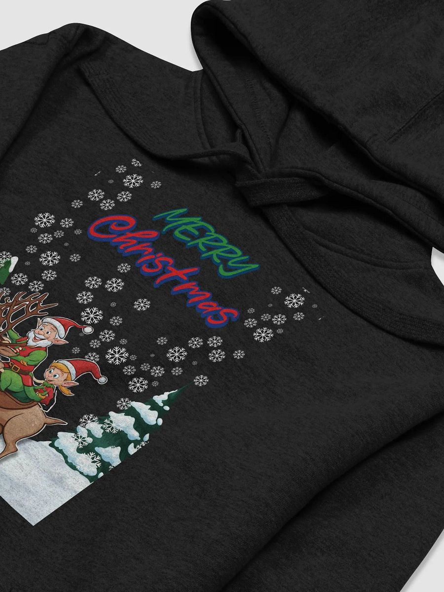 Santa Elves Riding A Reindeer Hoodie product image (12)