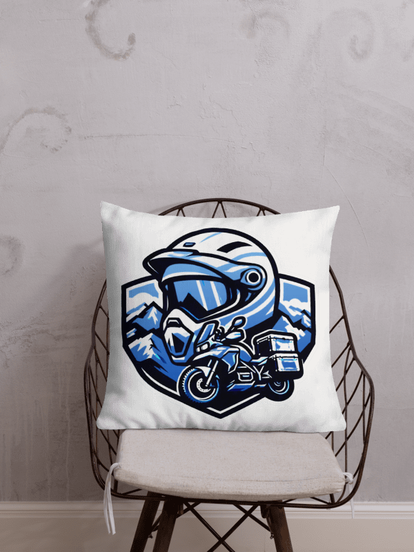Adventure Motorcycle Helmet Premium Pillow | Ai Design cross continental touring product image (1)