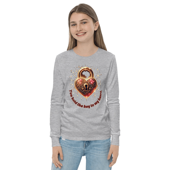 Heart's Key Glow Youth Long Sleeve T-Shirt product image (2)