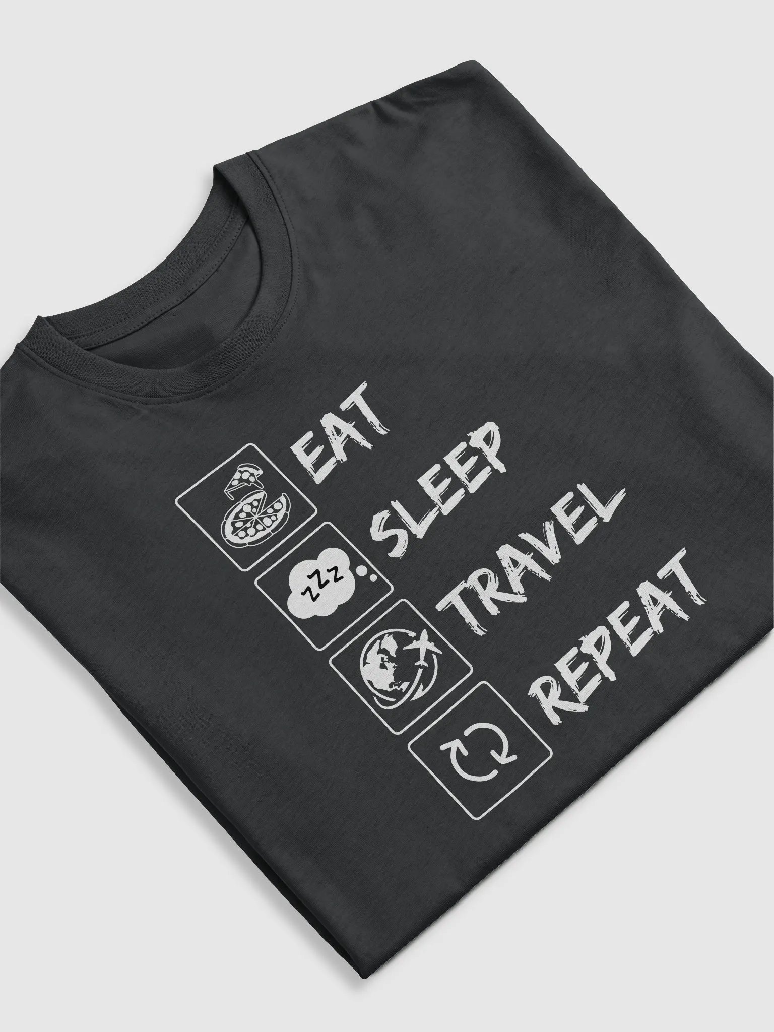 Eat, Sleep, Travel, Repeat Tees | Premium Heavyweight Cotton product image (5)