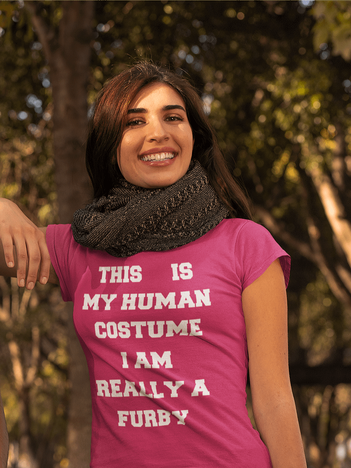 Human Costume Furby edition supersoft femme cut t-shirt product image (1)