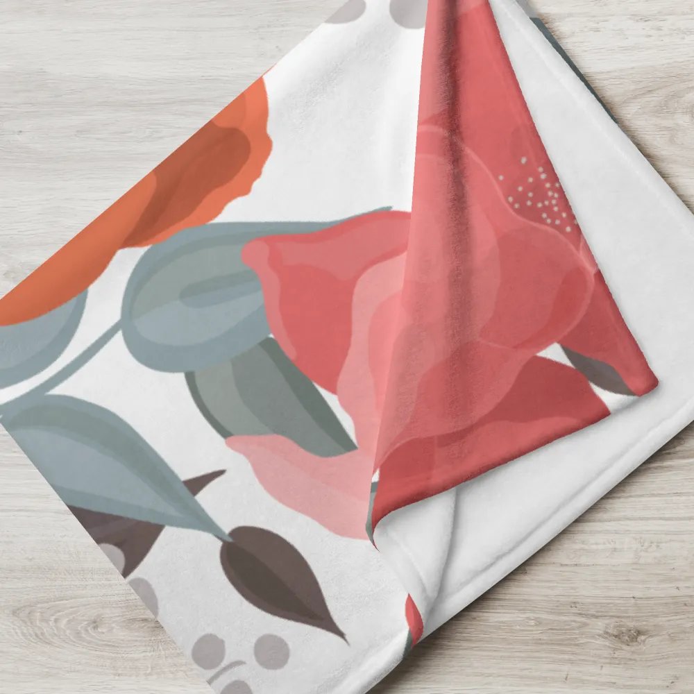 Floral Foliage Fantasy Throw Blanket product image (17)