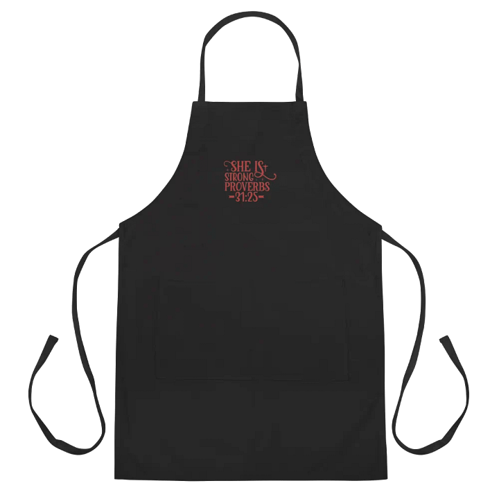 Proverbs 31:25 Embroidered Apron product image (2)
