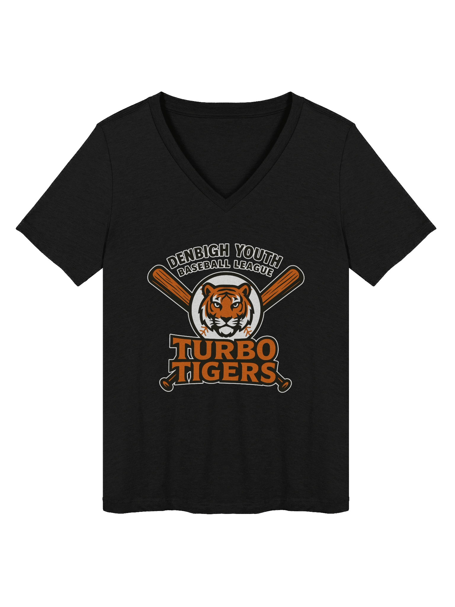 Turbo Tigers - V-neck T-shirt product image (1)