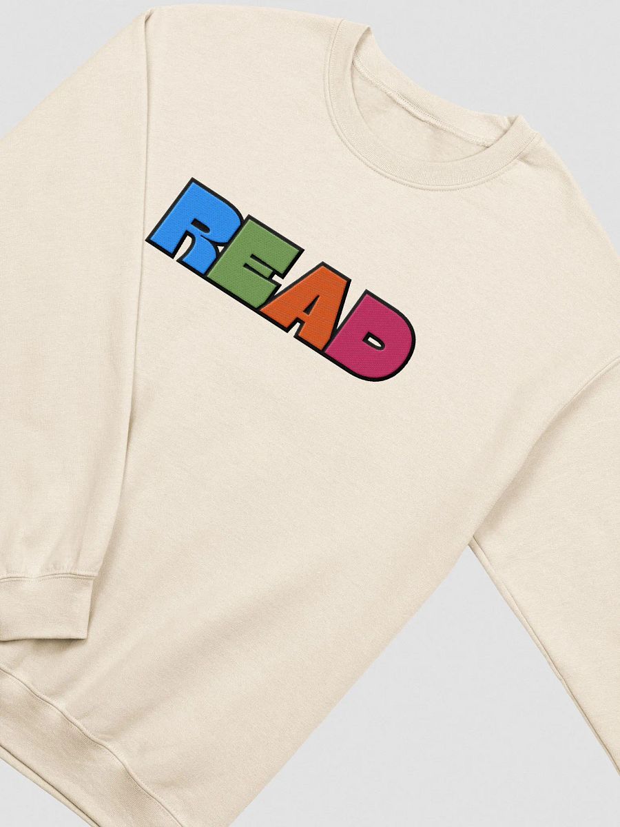 READ Color Unisex Embroidered Crewneck Sweatshirt product image (1)