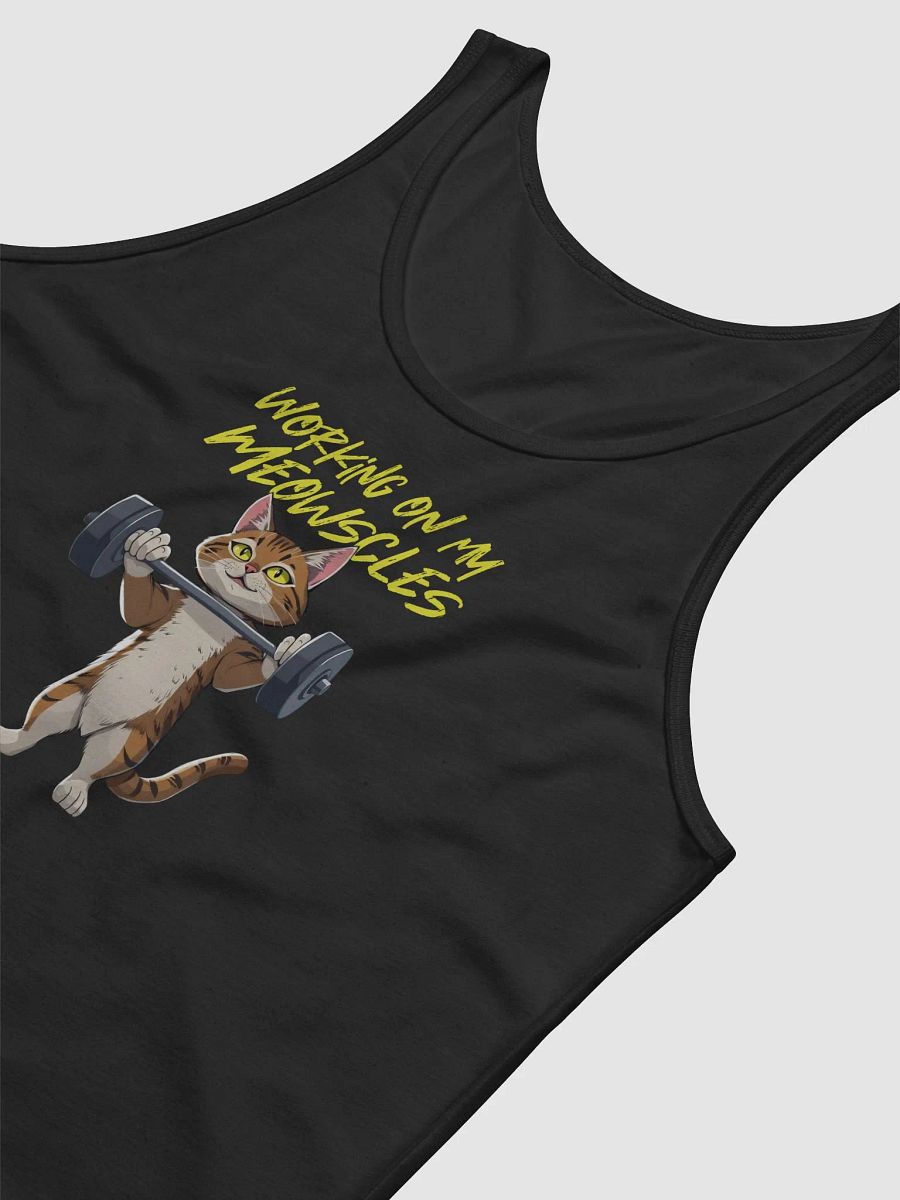 working on my meowscles tank top product image (6)