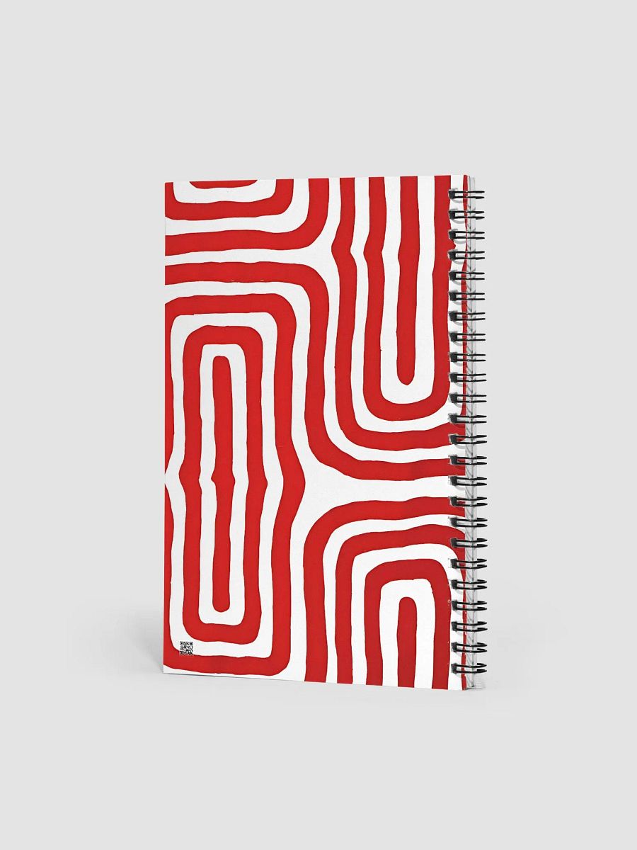 Bold Red Maze Abstract Art Spiral Notebook product image (4)