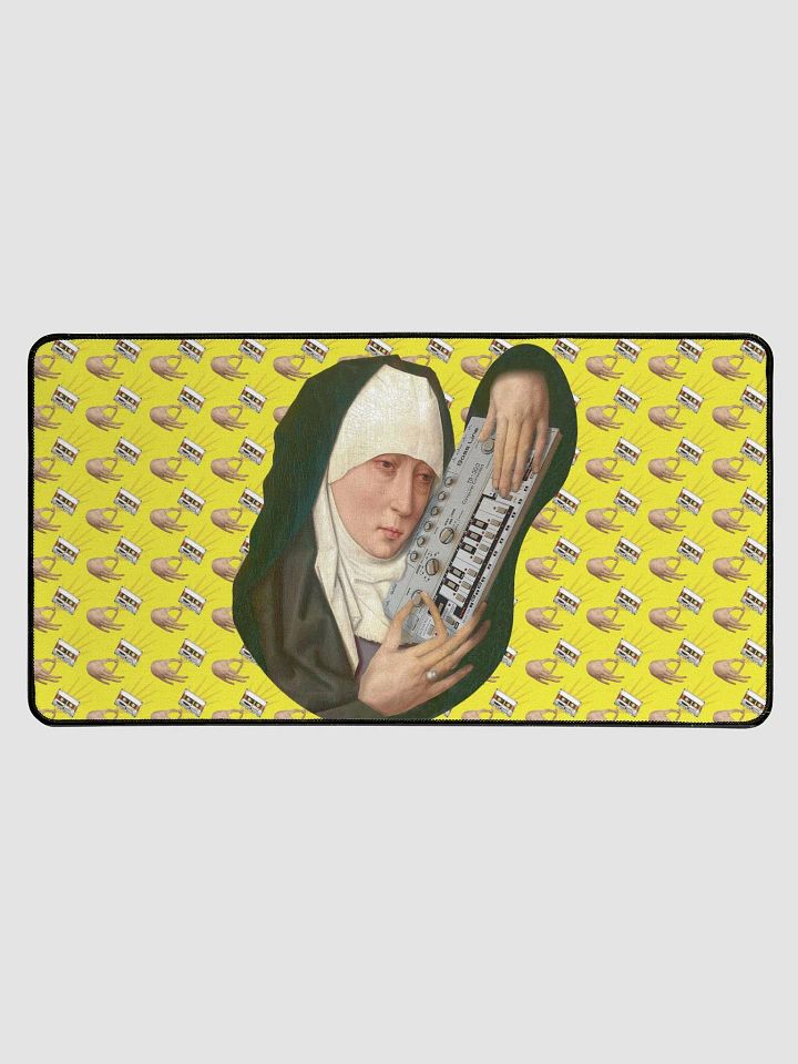 Mater Dolorosa meets Roland TB 303 by Frank Fonik Techno EDM Desk Mat product image (1)