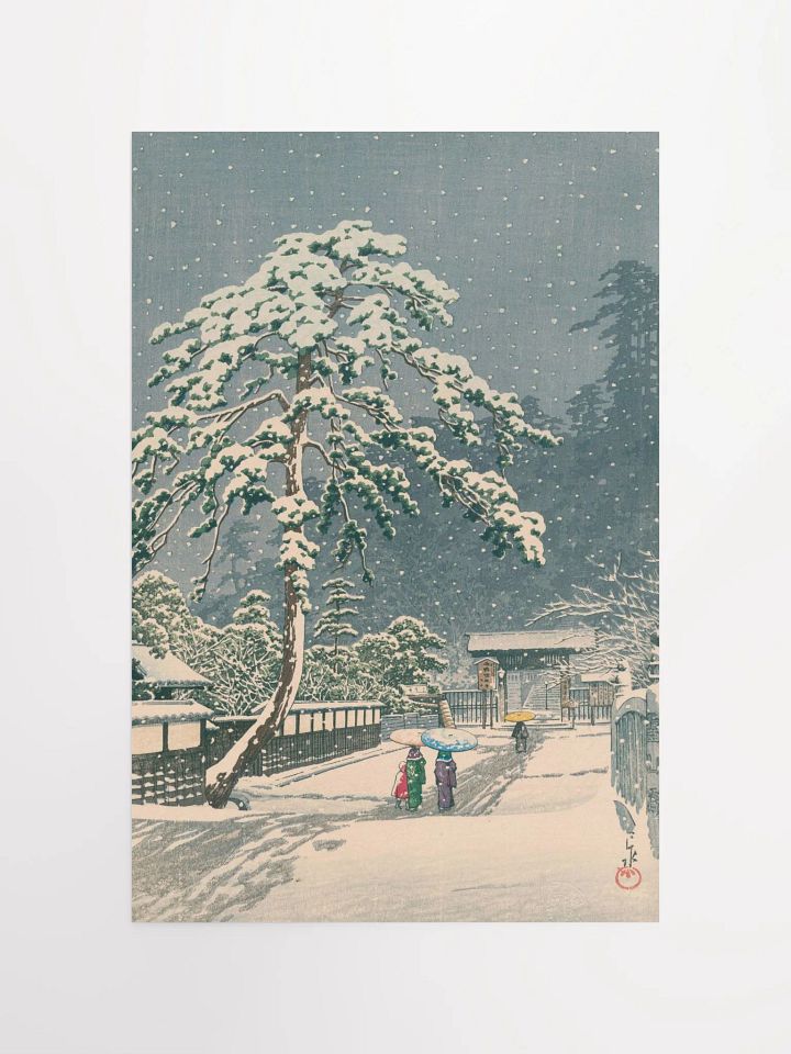Hommonji Temple in Snow - Kawase Hasui product image (1)