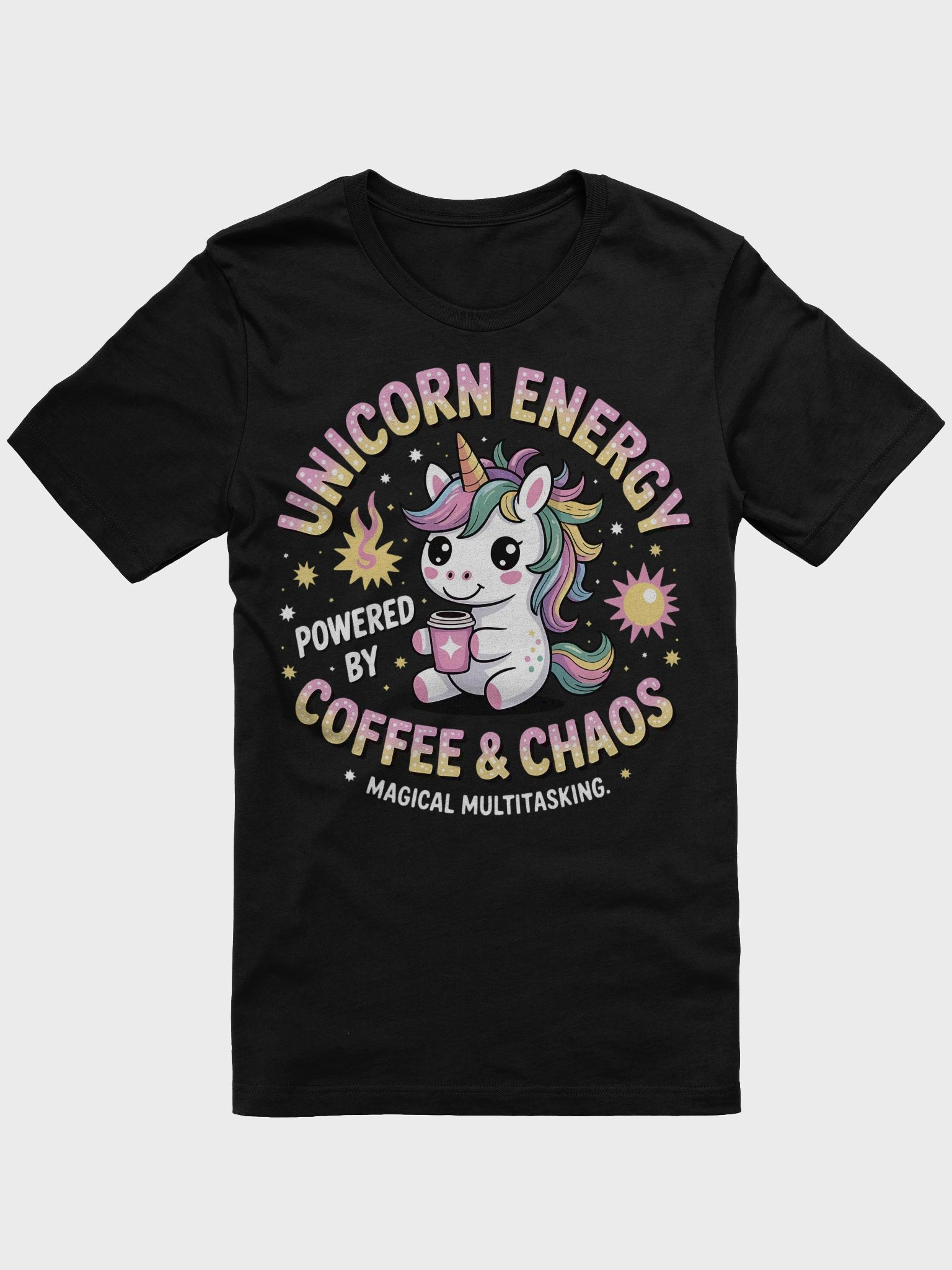 Unicorn Energy Coffee Lover T-Shirt product image (3)