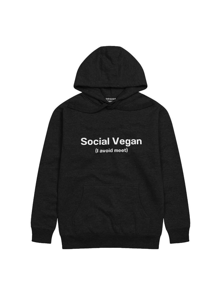 Social Vegan (I avoid meet) Unisex Hoodie product image (2)