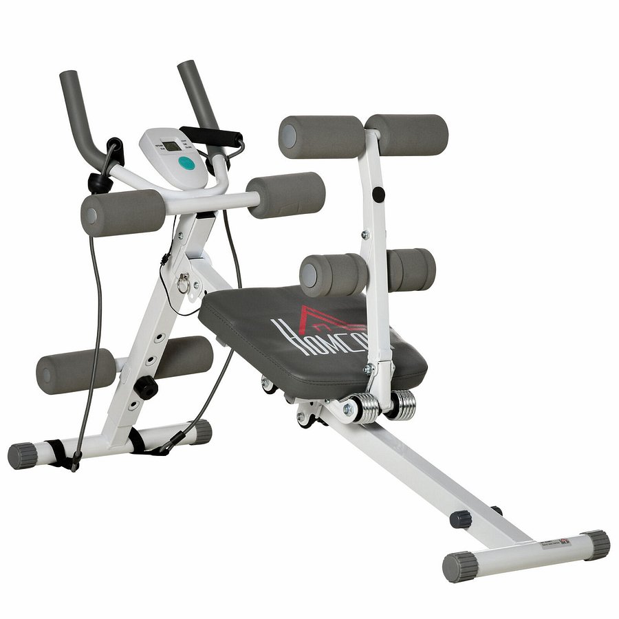 New ProductHomcom Abdominal Trainer Core Workout Exercise - White product image (1)