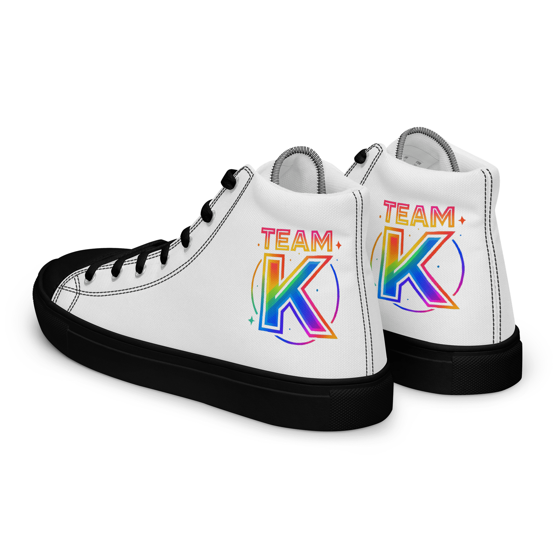 TEAM K Pride 1 Women's High Top Canvas Shoes product image (5)