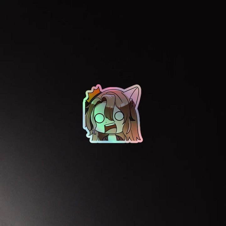 gasp emote holographic sticker product image (4)