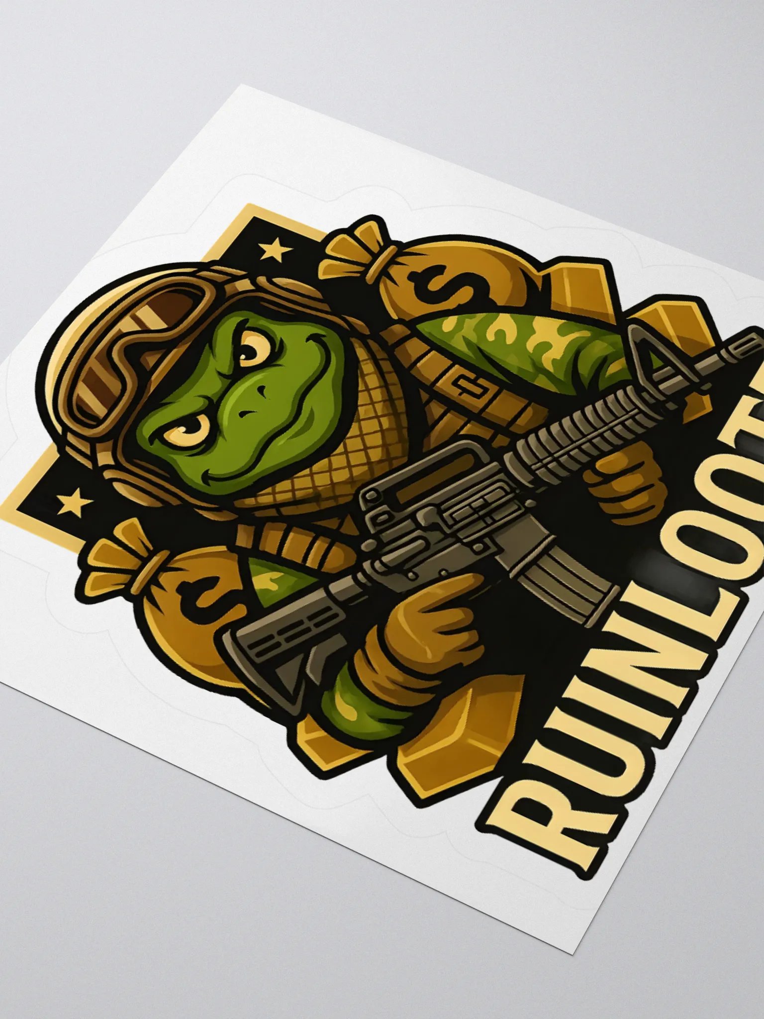 RuinLootz Logo Sticker – Locked, Loaded & Looted product image (7)