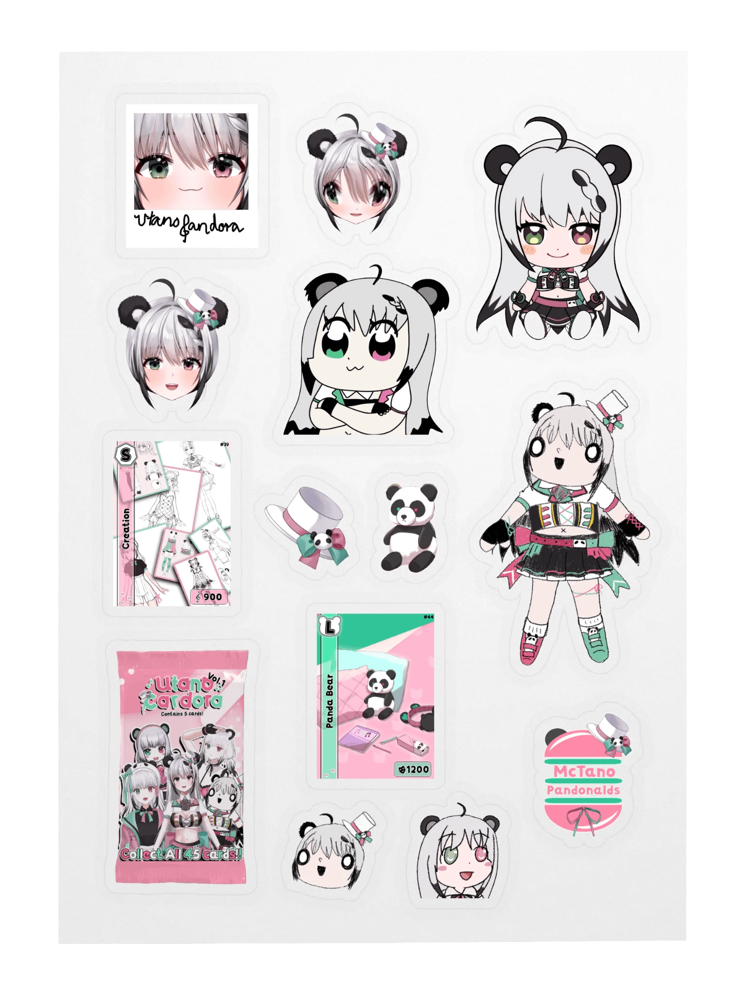 Utano Pandora Silly Collection Stickers A product image (3)