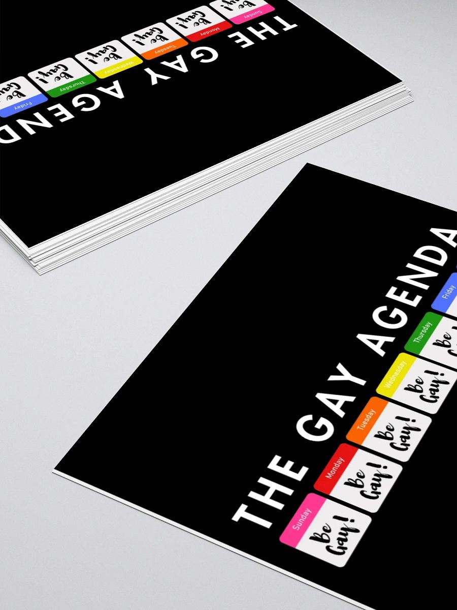 The Gay Agenda Sticker. product image (10)