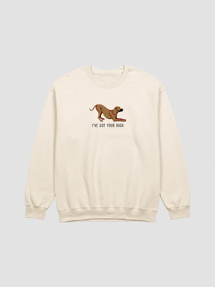 I've Got Your Back Sweatshirt (Embroidered) of a Rhodesian Ridgeback(Tan) product image (13)