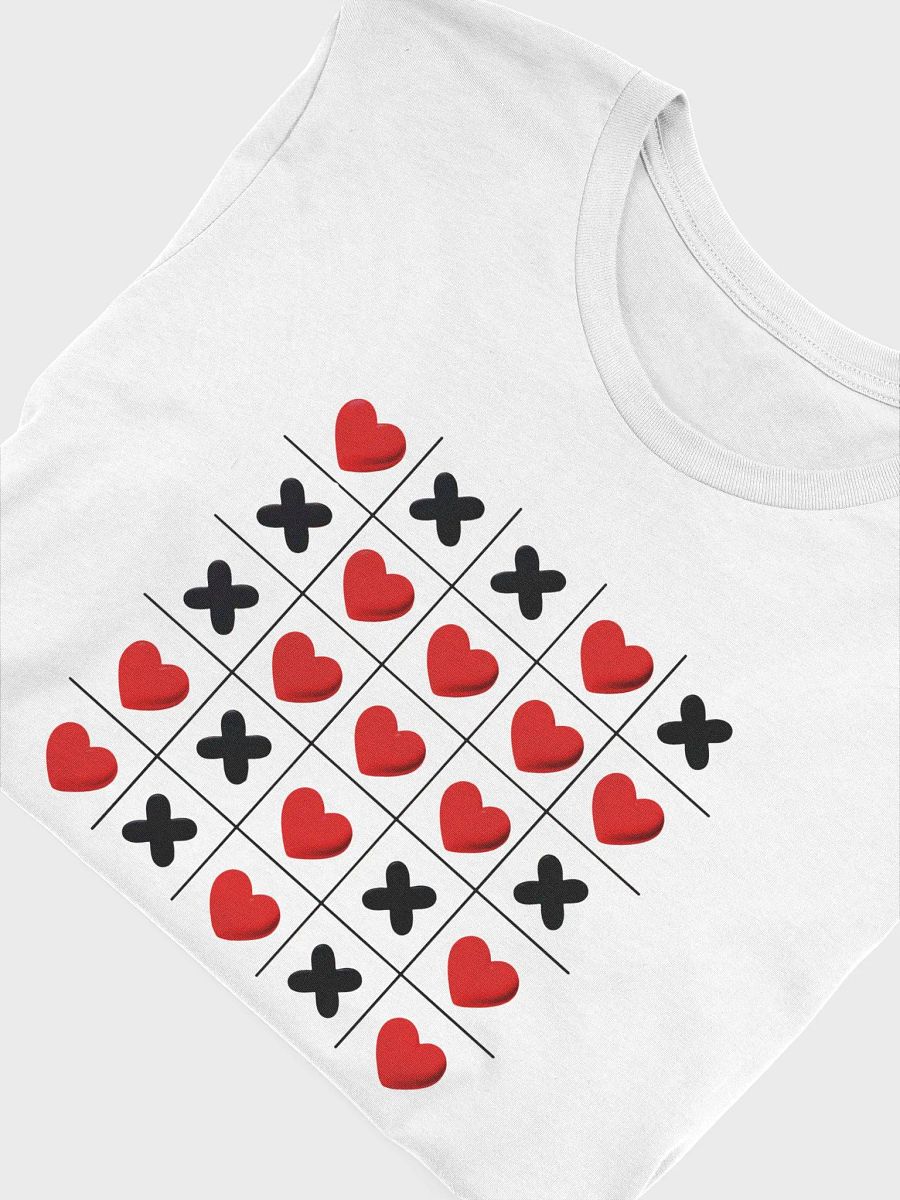 Heart vs. X Grid Pattern T-Shirt product image (10)