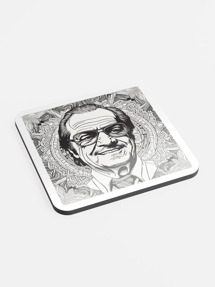 Geometric Gentleman Cork Coaster product image (2)