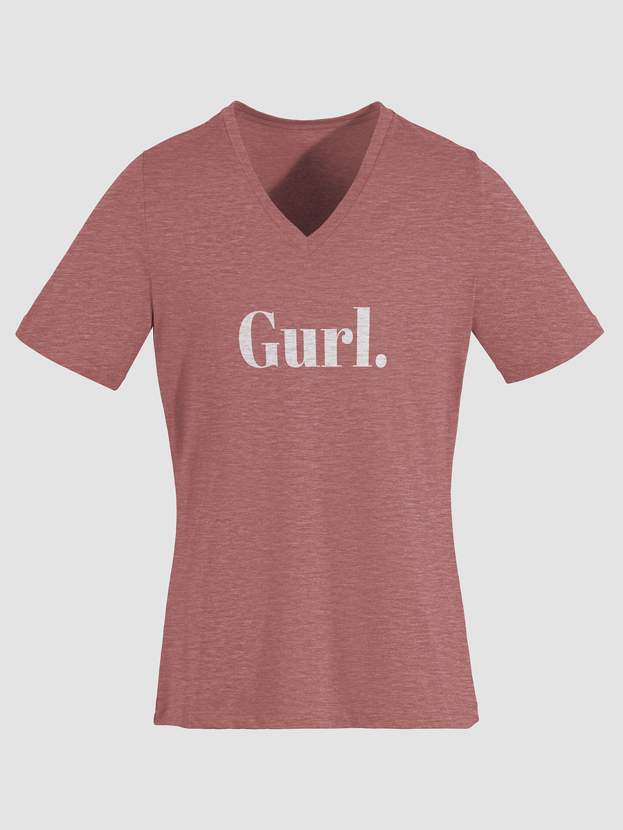 Gurl Relaxed V-Neck Tee - White product image (3)