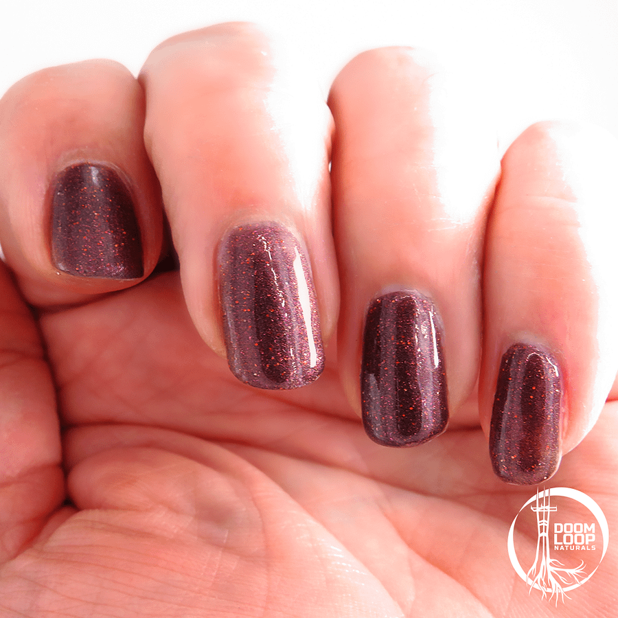 REDSHIFT - Deep Maroon Glitter Nail Polish product image (2)