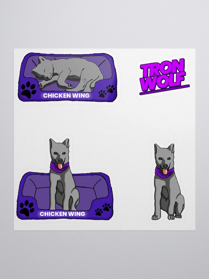 TronWolf X Chicken Wing Stickers! product image (1)