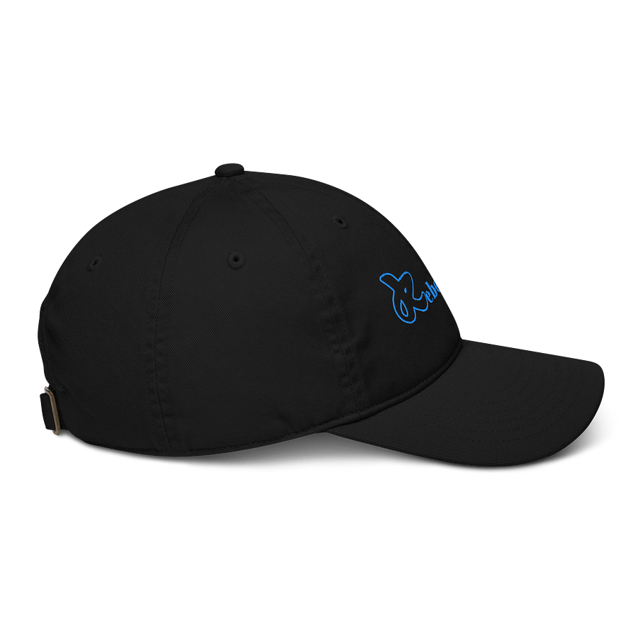 Rebellicious Organic Dad Hat Blue Text product image (6)