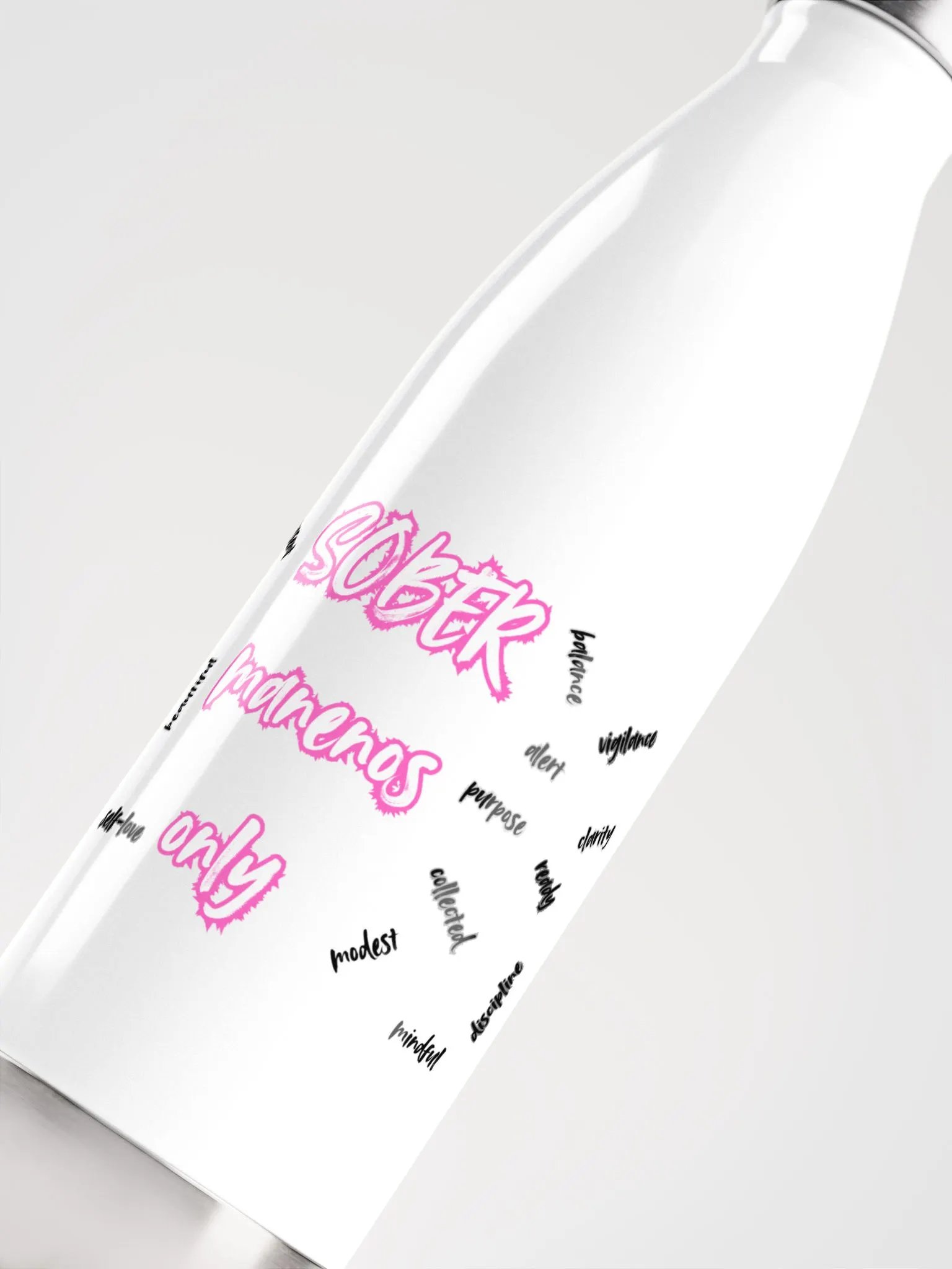 SOBER Manenos Only Stainless Steel Water Bottle product image (3)