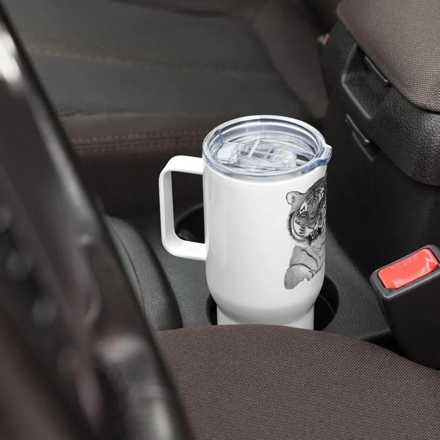 Tiger Drawing Travel Cup product image (8)