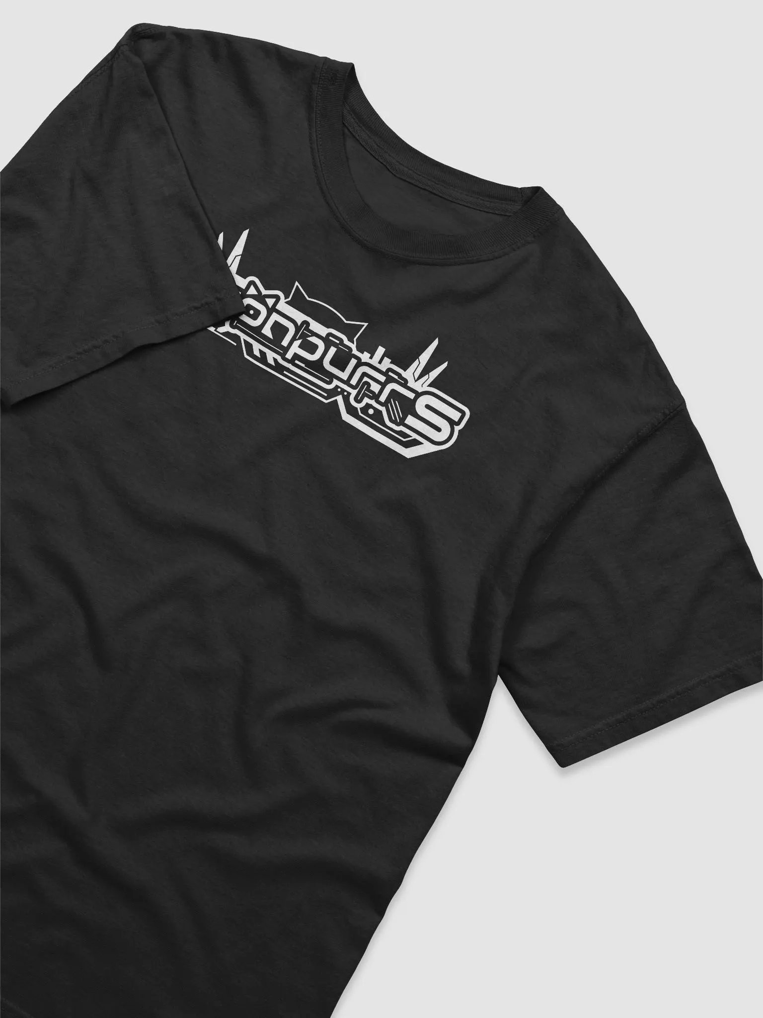 Neonpurrs Logo T-Shirt - Black Monochrome product image (3)