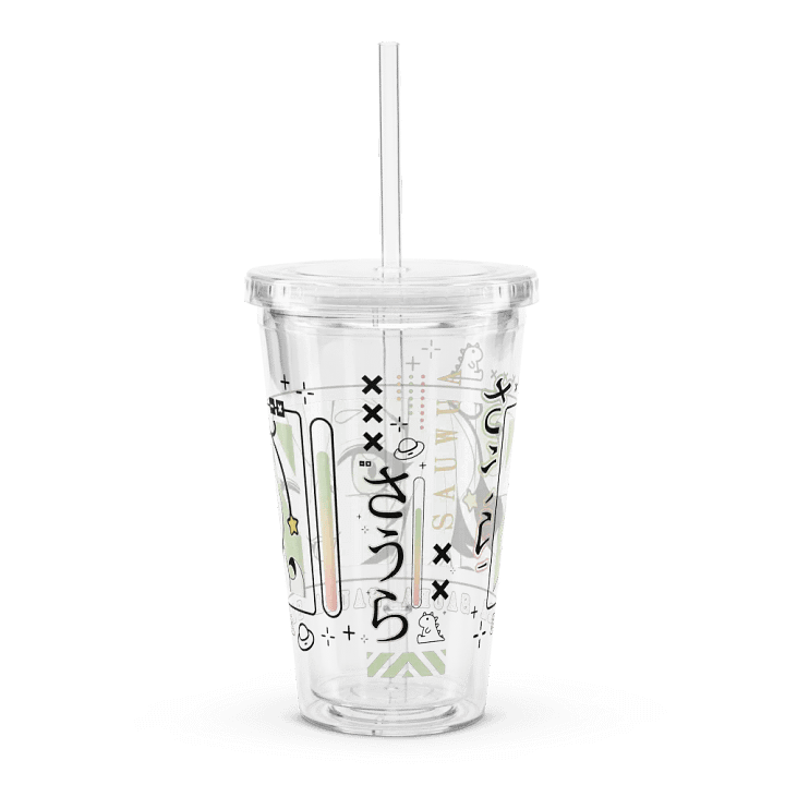 *WINK* Double Wall Clear Plastic Tumbler product image (2)
