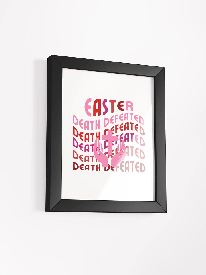 EASTER: Death Defeated Organic Frame Poster product image (2)