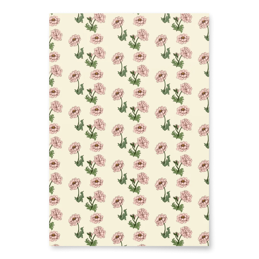 Pink Peony Wrapping Paper product image (5)