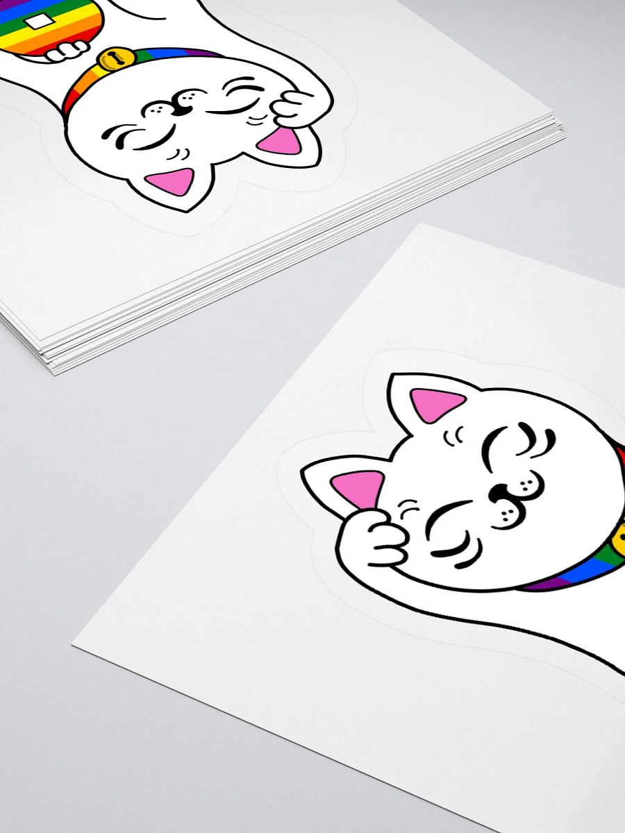 Maneki neko pride sticker product image (10)