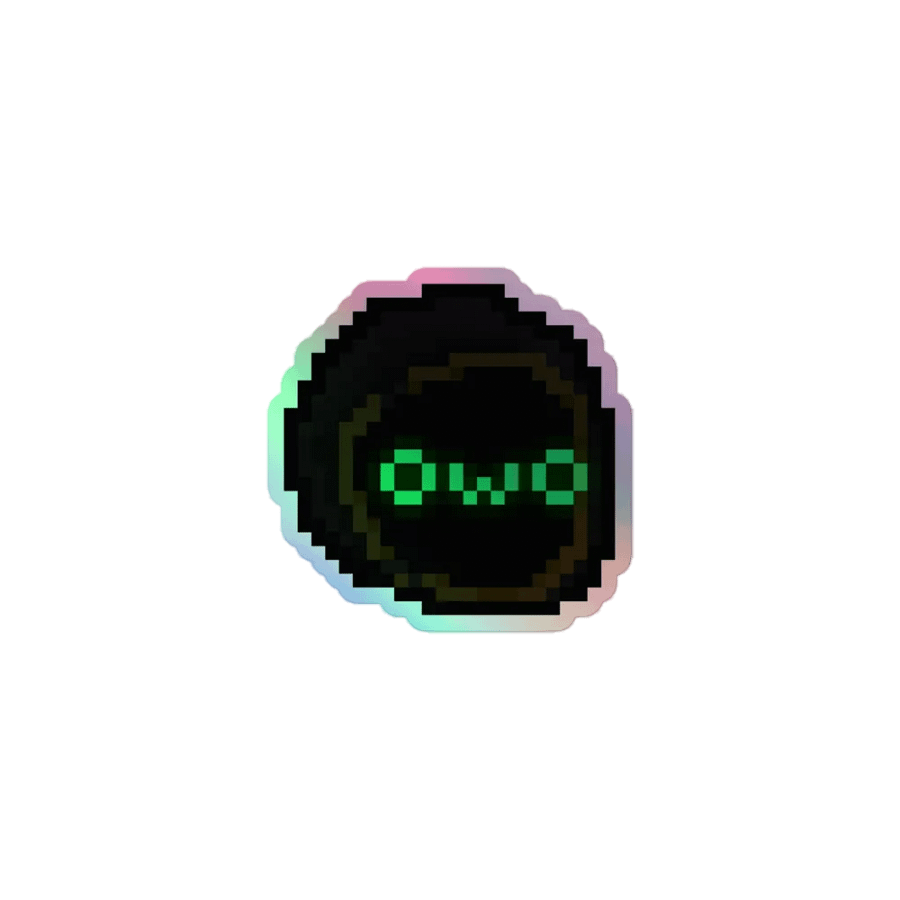 OwO Holographic Sticker product image (1)