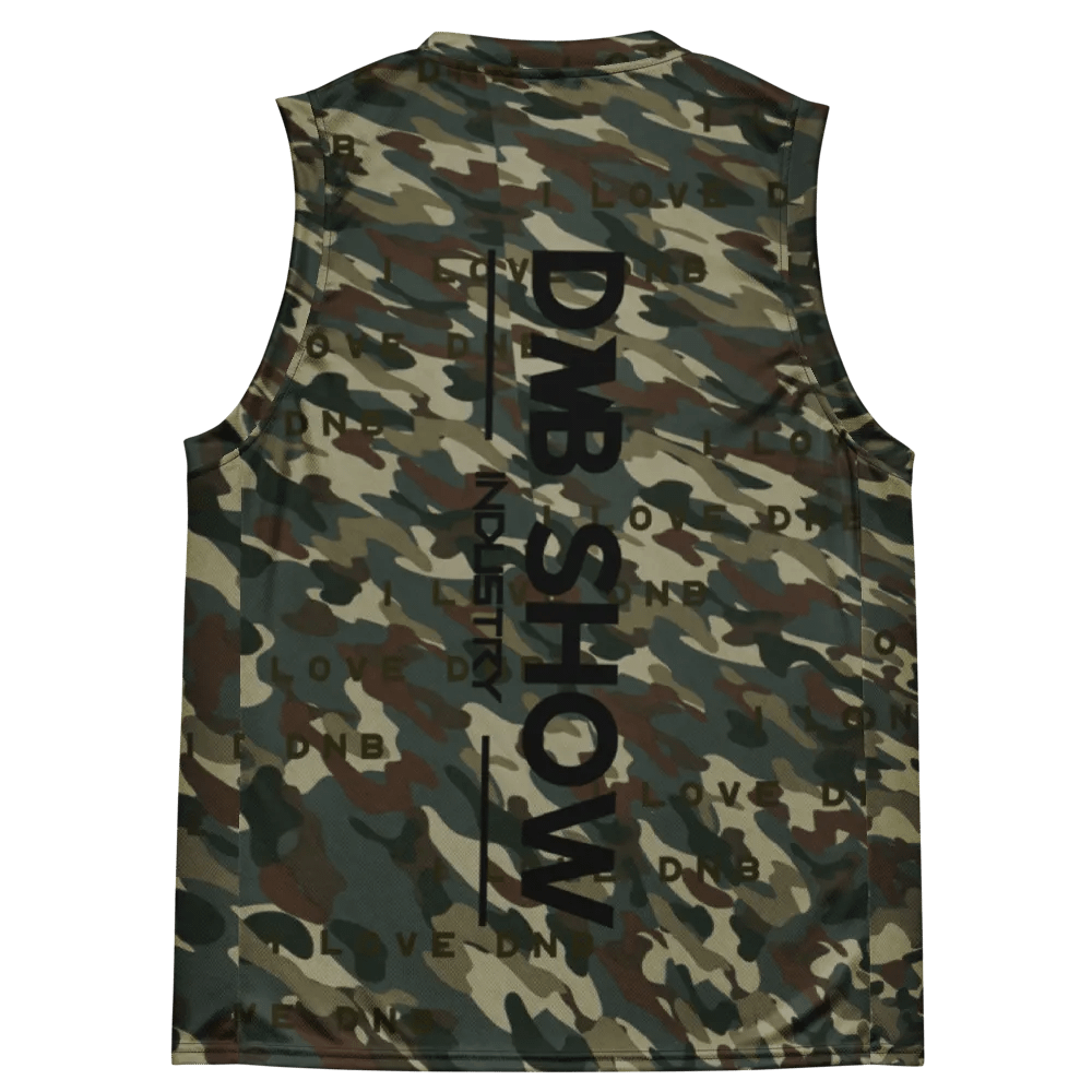I Love DNB Camo Basketball Jersey product image (4)