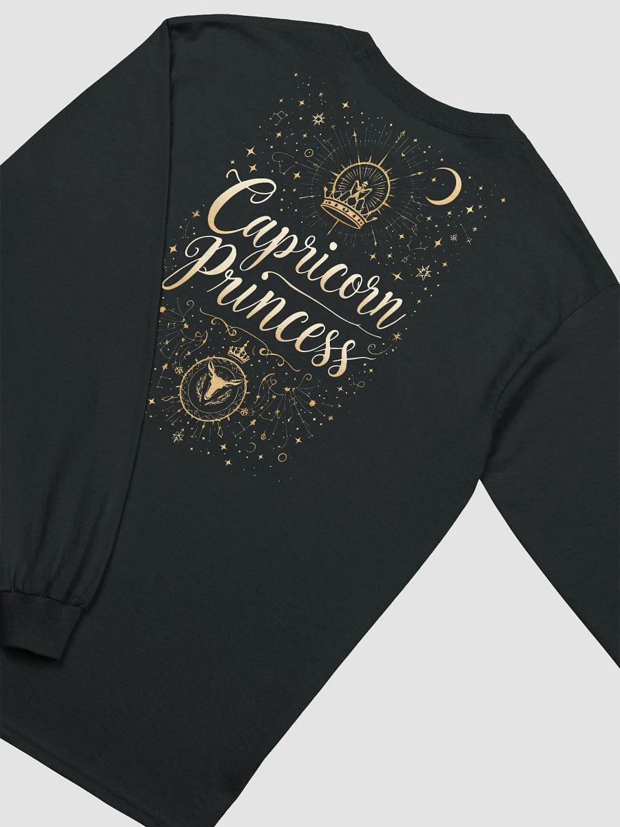 Capricorn Princess Golden Lettering Long Sleeve Tee product image (3)
